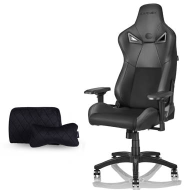 KARNOX Adjustable Reclining Ergonomic Swiveling PC Racing Game Chair in Black